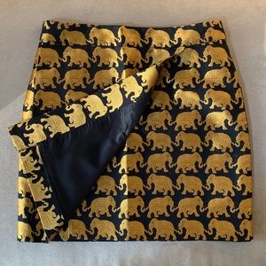 JCREW Elephant Silk Skirt
